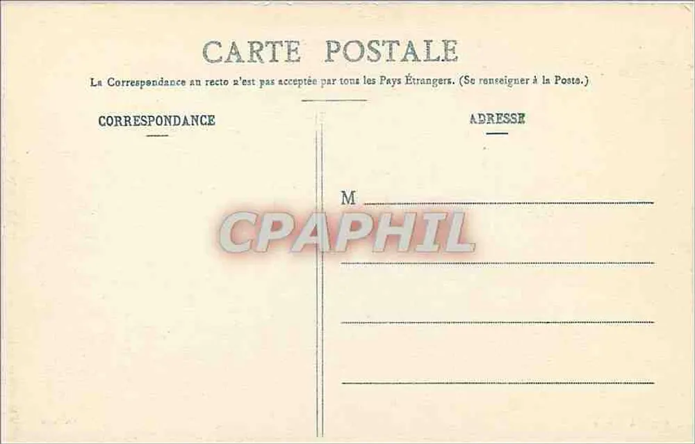 Biarritz Pittoresque — Raz de marée du 2 février 1904 — Edição A. Simons, N° 132 - Verso