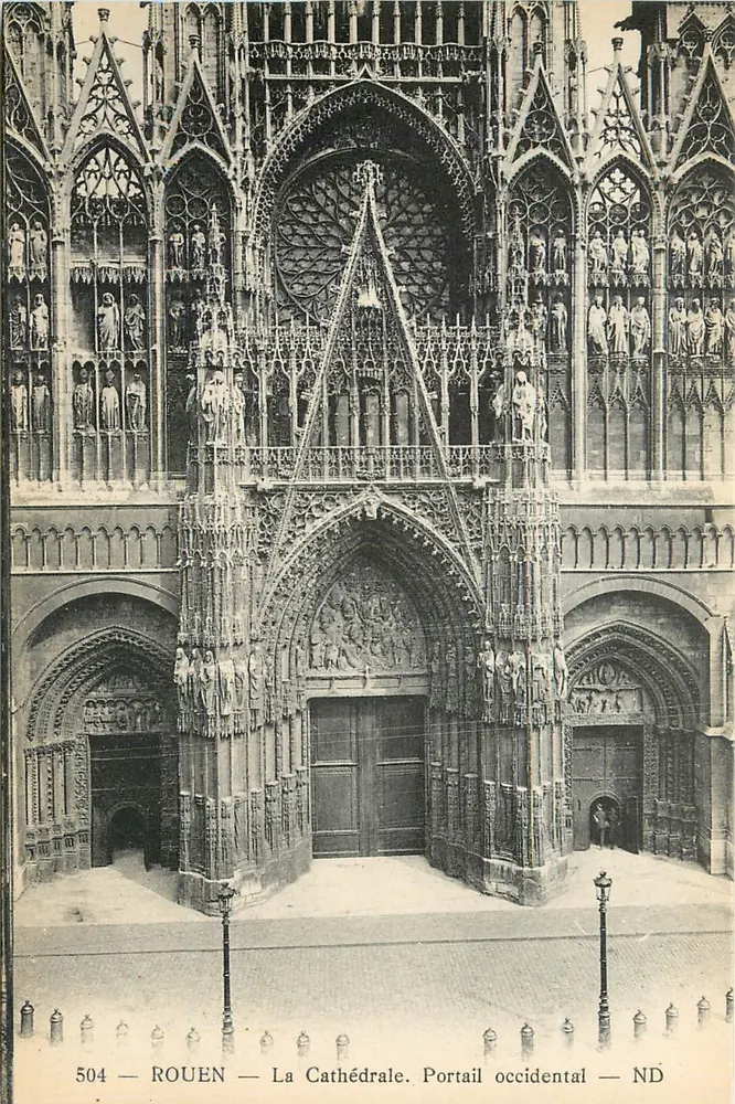 Rouen — Katedra. Portal zachodni — ND - Awers