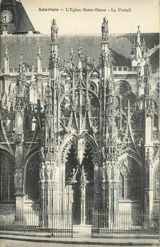 Louviers — Die Kirche Notre-Dame — Der Portal - Vorderseite