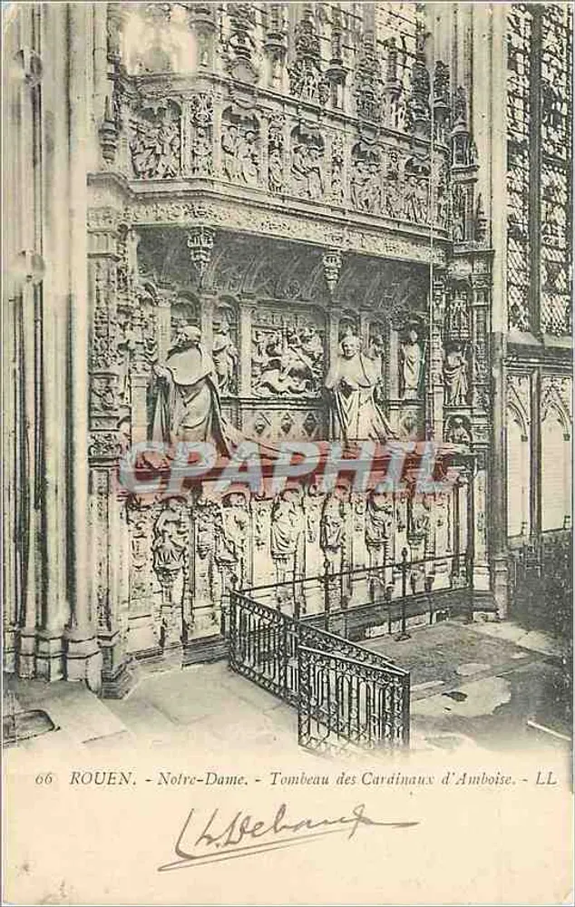 Rouen — Notre-Dame — Grab der Kardinäle von Amboise — LL - Vorderseite