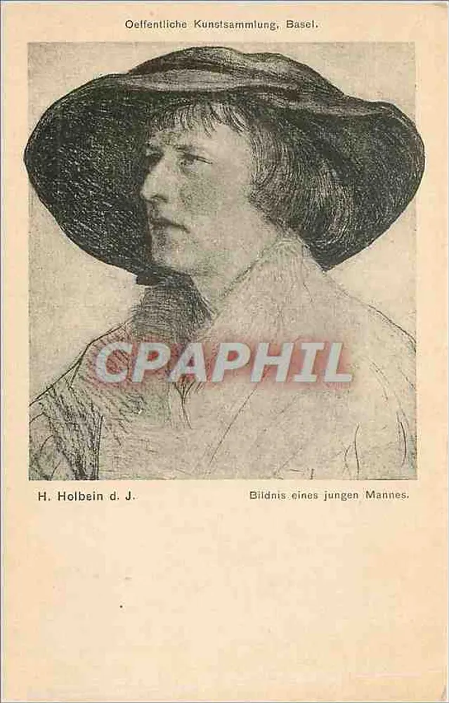 Porträt eines jungen Mannes — H. Holbein d. J. — Oeffentliche Kunstsammlung, Basel - Vorderseite