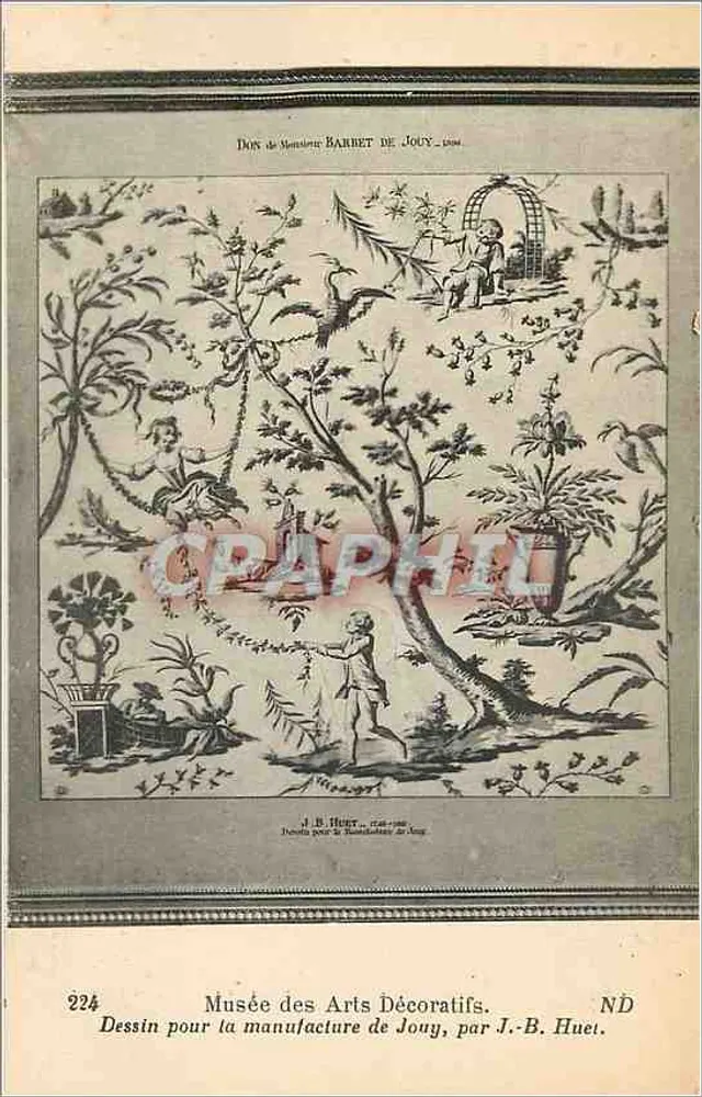 Zeichnung für die Manufaktur Jouy — J.-B. Huei — Musée des Arts Décoratifs - Vorderseite