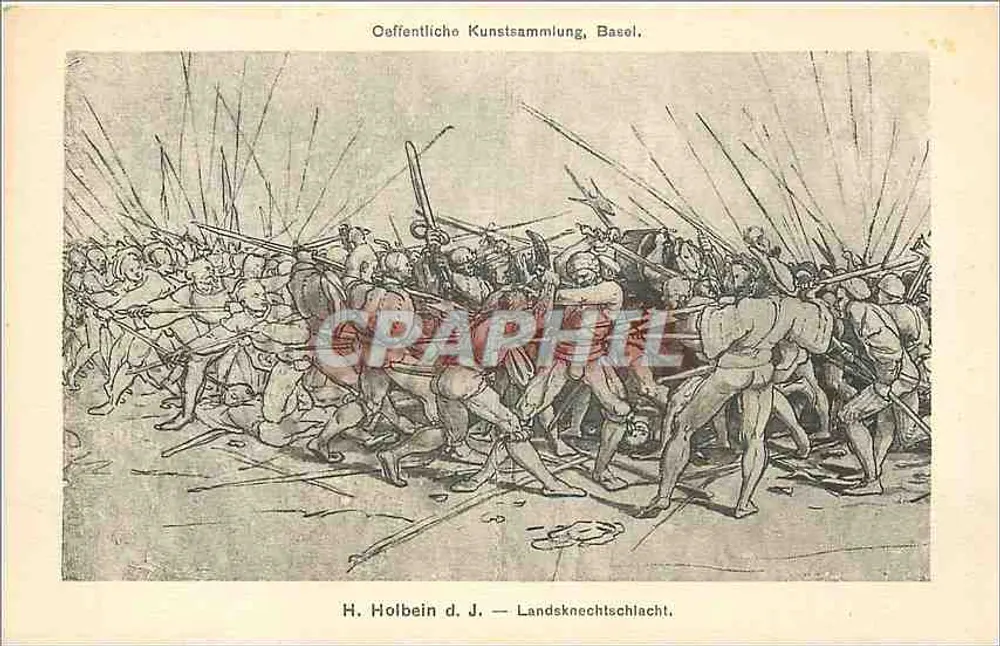 Schlacht der Landsknechte — H. Holbein d. J. — Oeffentliche Kunstsammlung, Basel - Vorderseite