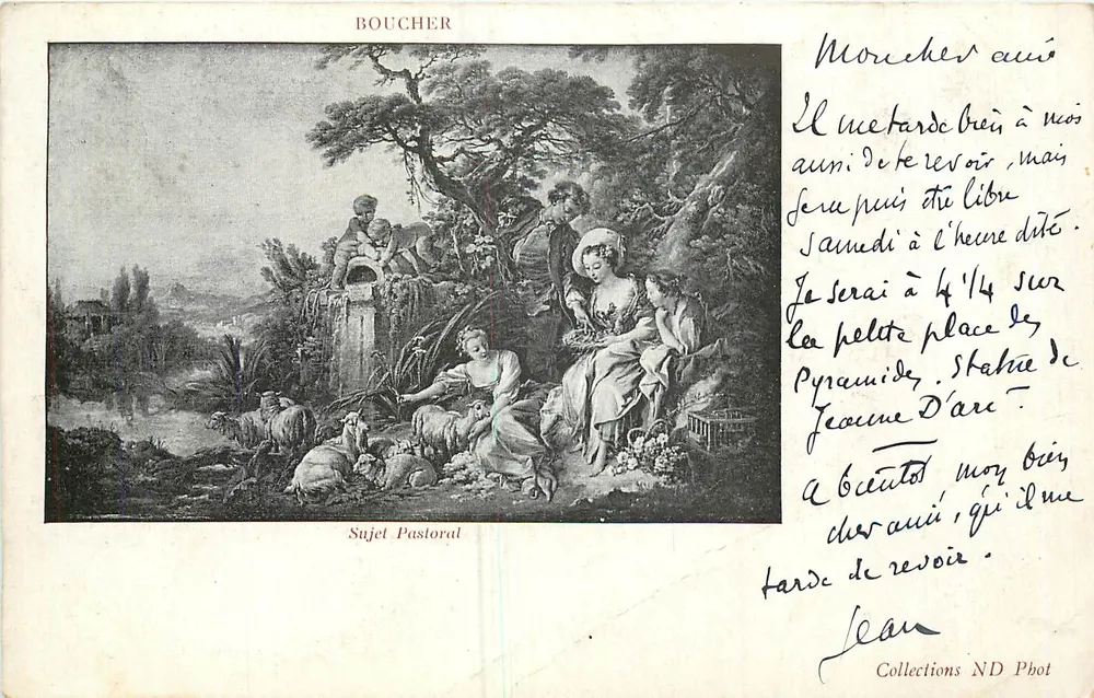 Sujeito Pastoril — Boucher — Coleções ND Phot - Frente
