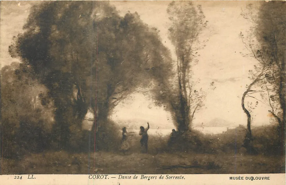 Corot — Danse de Bergers de Sorrento — Musée du Louvre - Recto