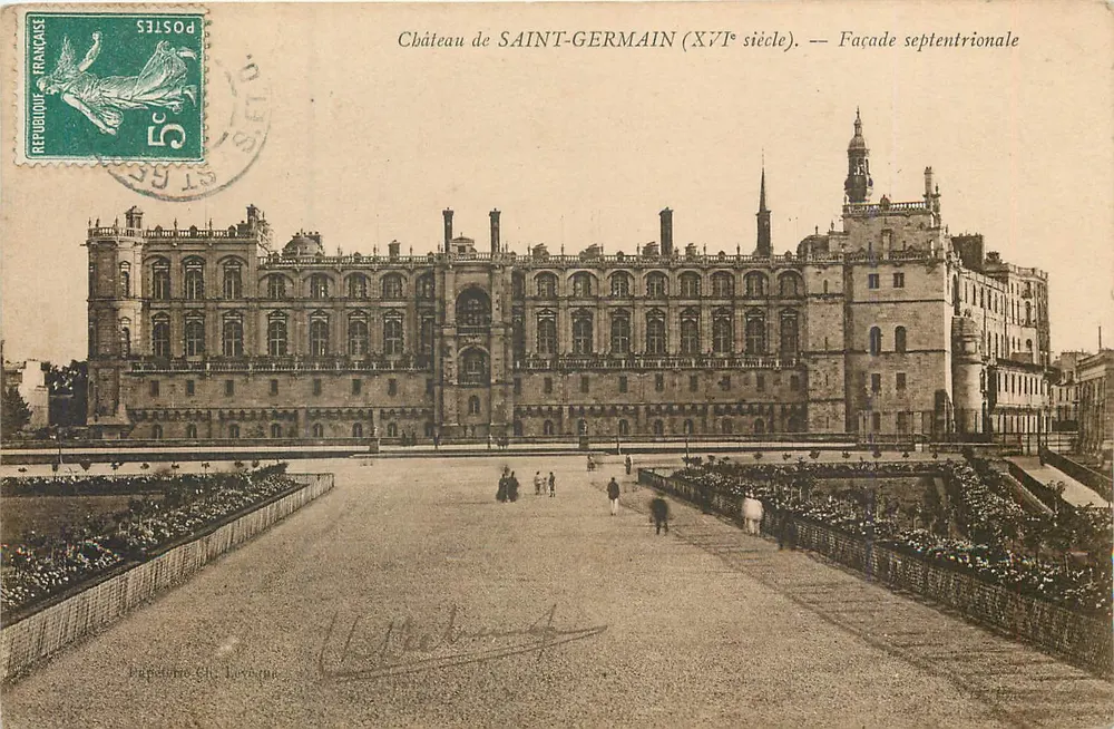 Castelo de SAINT-GERMAIN (século XVII) — Facha norte — Editor: E. Levèque - Frente