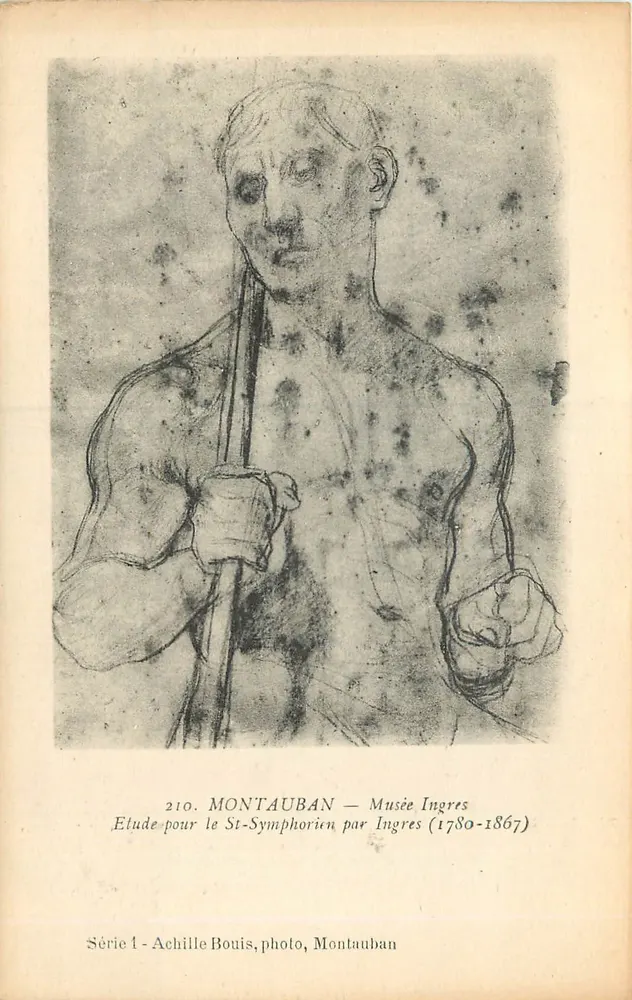 Montauban — Studie für St-Symphorien von Ingres (1780-1867) — Serie 1, Achille Bouis, Montauban - Vorderseite