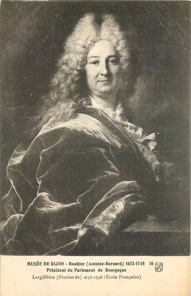 Porträt von Antoine-Bernard Bouhier — Präsident des Parlaments von Burgund — Museum Dijon - Vorderseite