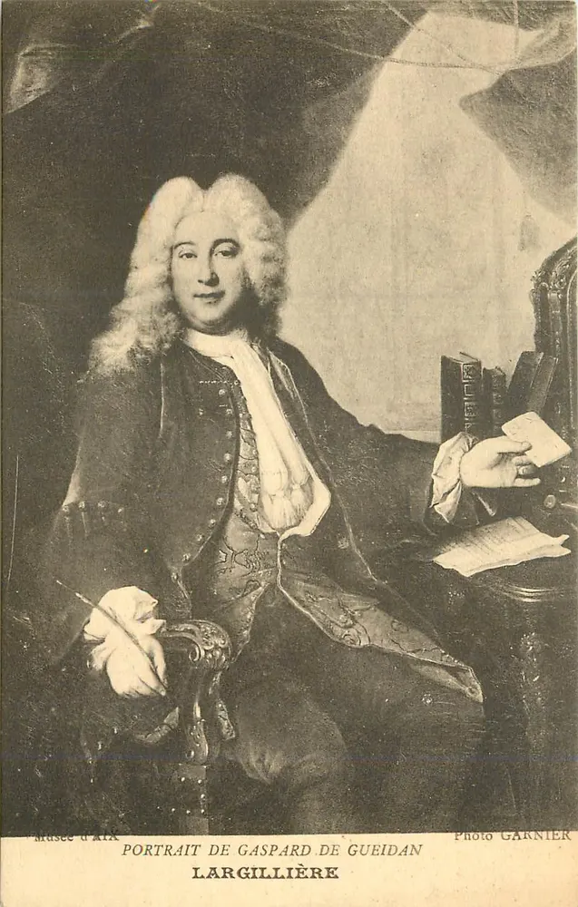Retrato de Gaspard de Gueidan — Largillière — Photo Garnier - Anverso