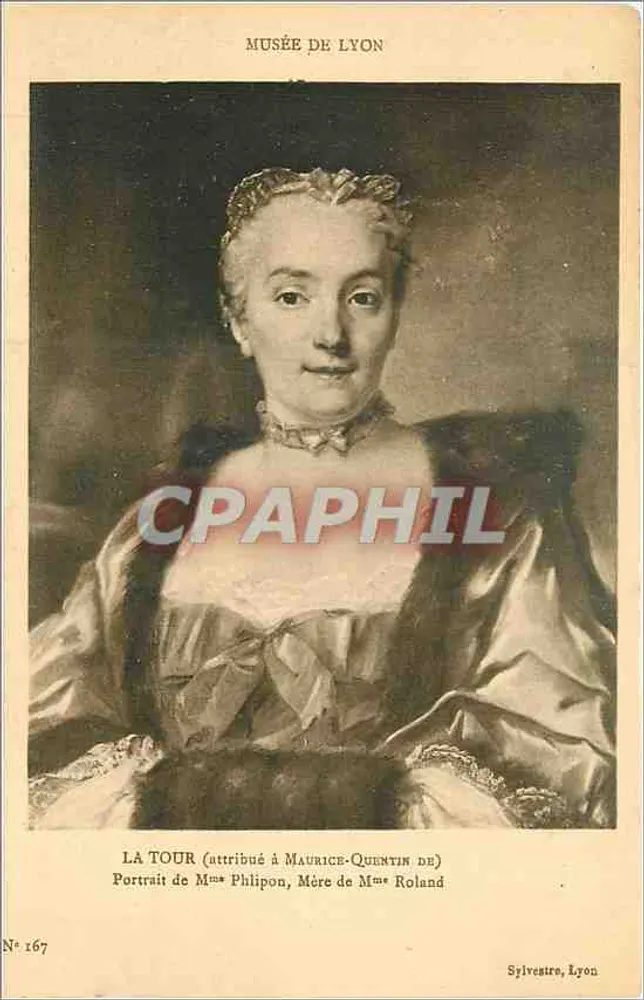 Porträt der Frau Philipon, Mutter der Frau Roland — Museum von Lyon — Sylvestre, Lyon, Nr. 167 - Vorderseite