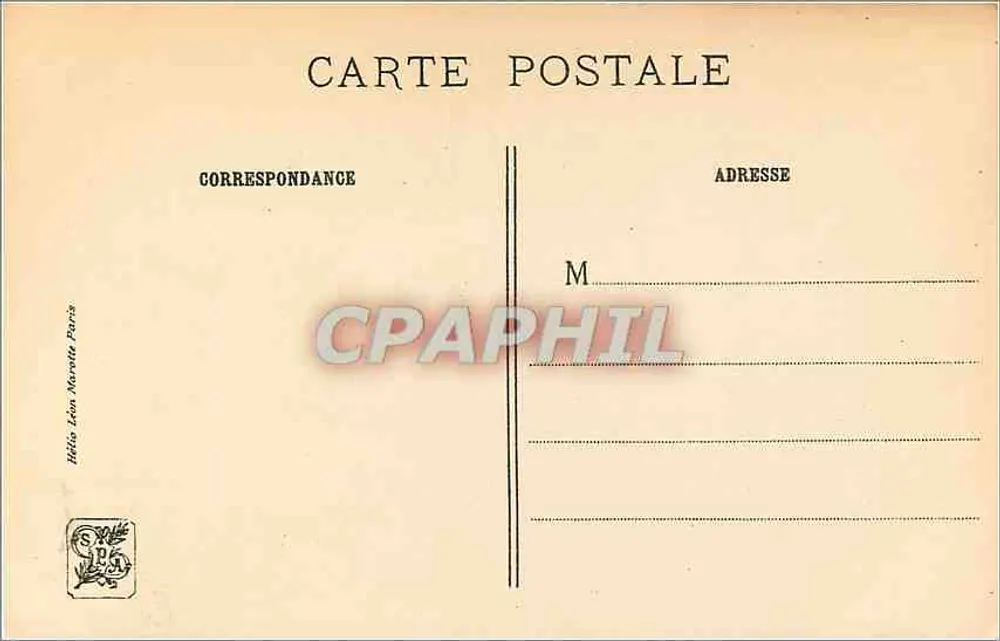 O Pai Emmanuel — retrato — M. Q. De la Tour, J. E. Bulloz, Editor - Verso