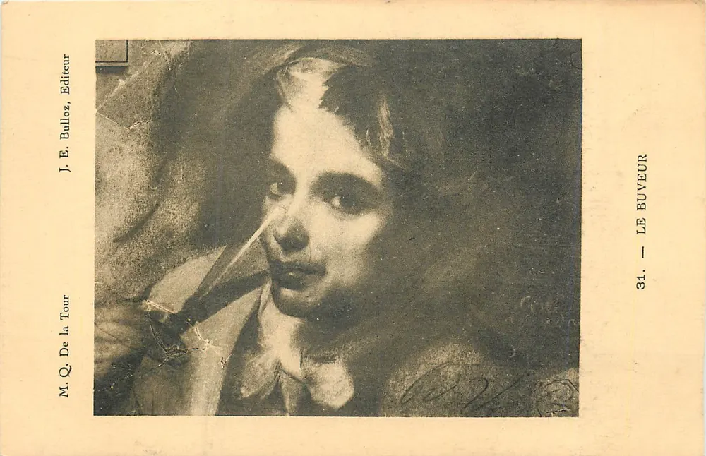 The Drinker — J. E. Bulloz, Publisher — No. 31 of the series 'De la Tour' - Front