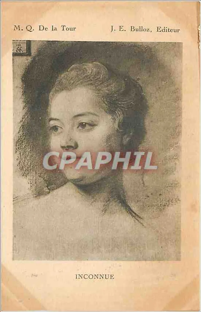 Retrato de uma mulher — Desconhecida — J. E. Bulloz, Editor - Frente
