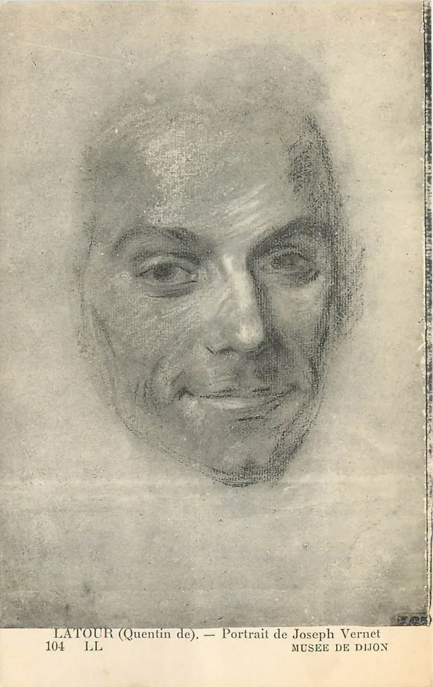 Portrait de Joseph Vernet — Latour (Quentin de) — Musée de Dijon - Recto
