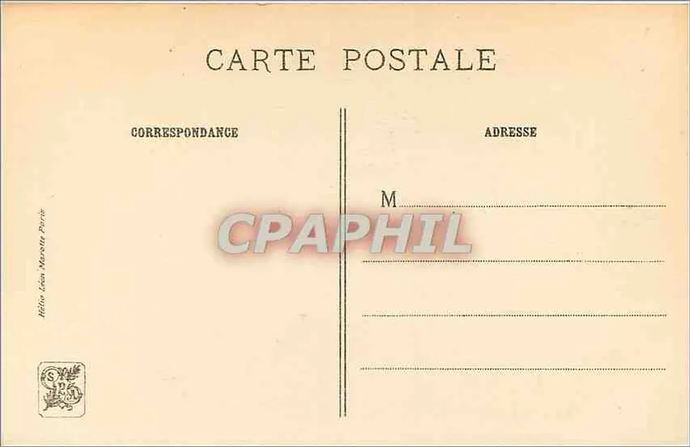 La Camargo — Retrato — M. Q. De la Tour, J. E. Bulloz, Editor, N° 60 - Verso