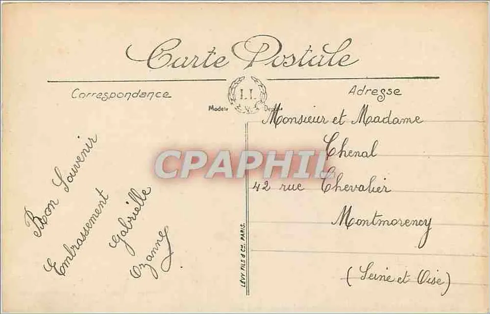 Le Tréport — A Igreja de São Jacó — LL. — n° 98 - Verso
