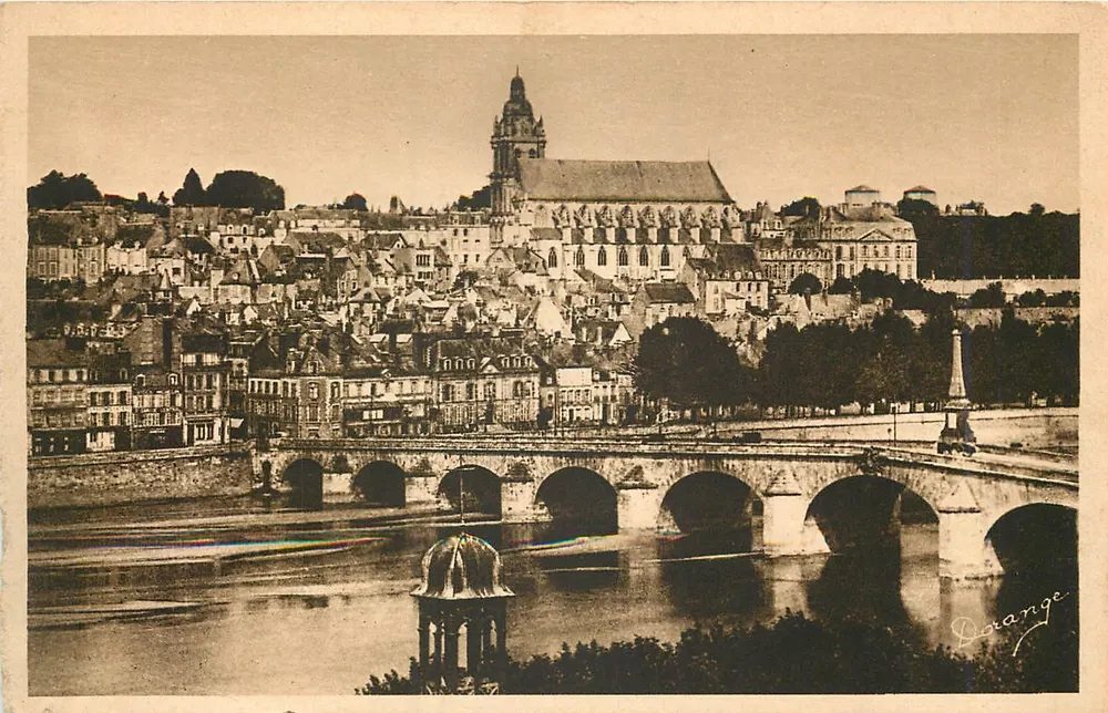 Blois — Allgemeiner Blick und die Brücke über die Loire — R.D. — Dorange - Vorderseite