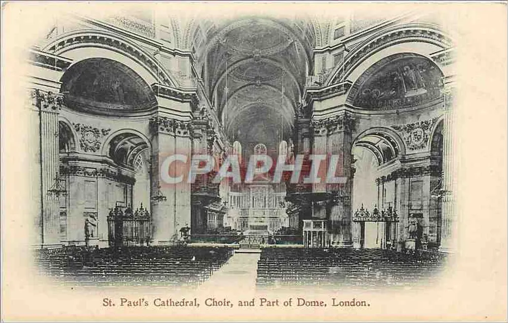 St. Paul's Cathedral, Choir, and Part of Dome, London. - Vorderseite