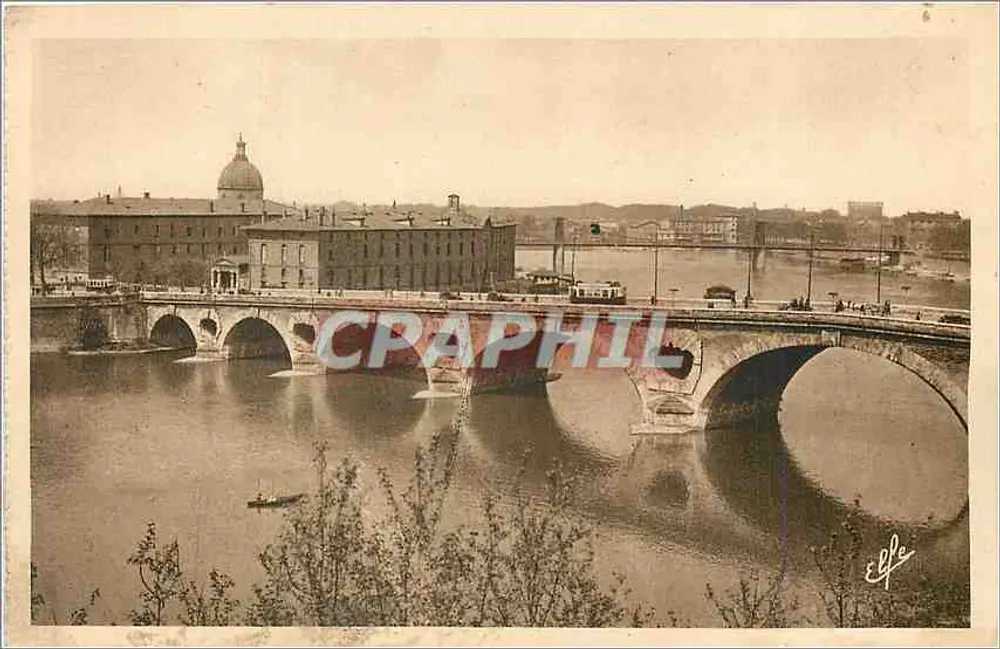 Toulouse — O Pont Novo (século XVI) — Editor Labouche - Frente