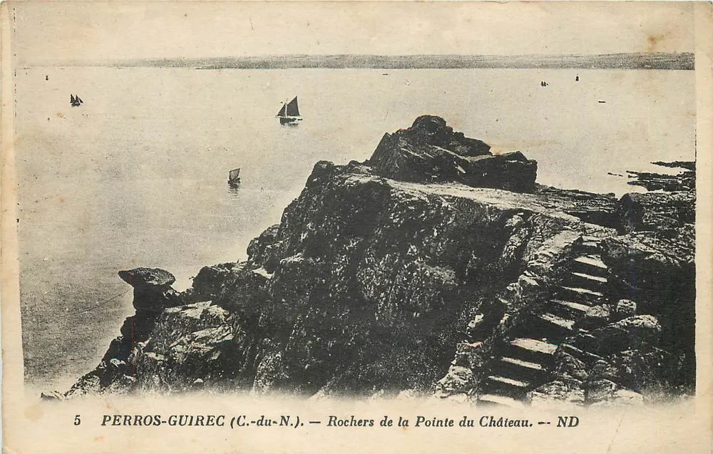 Perros-Guirec (C.-du-N.) — Rochers de la Pointe du Château — ND - Recto