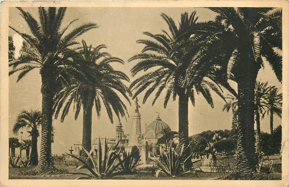 Gruppe Palmen im Albert I Garten — Nice (Alpes-Maritimes) — Les Éditions d'Art NON, Paris - Vorderseite