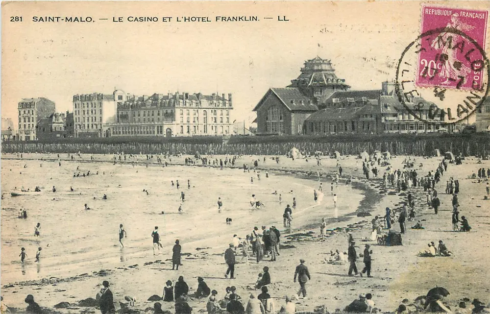 Saint-Malo — Das Casino und das Hotel Franklin — LL - Vorderseite
