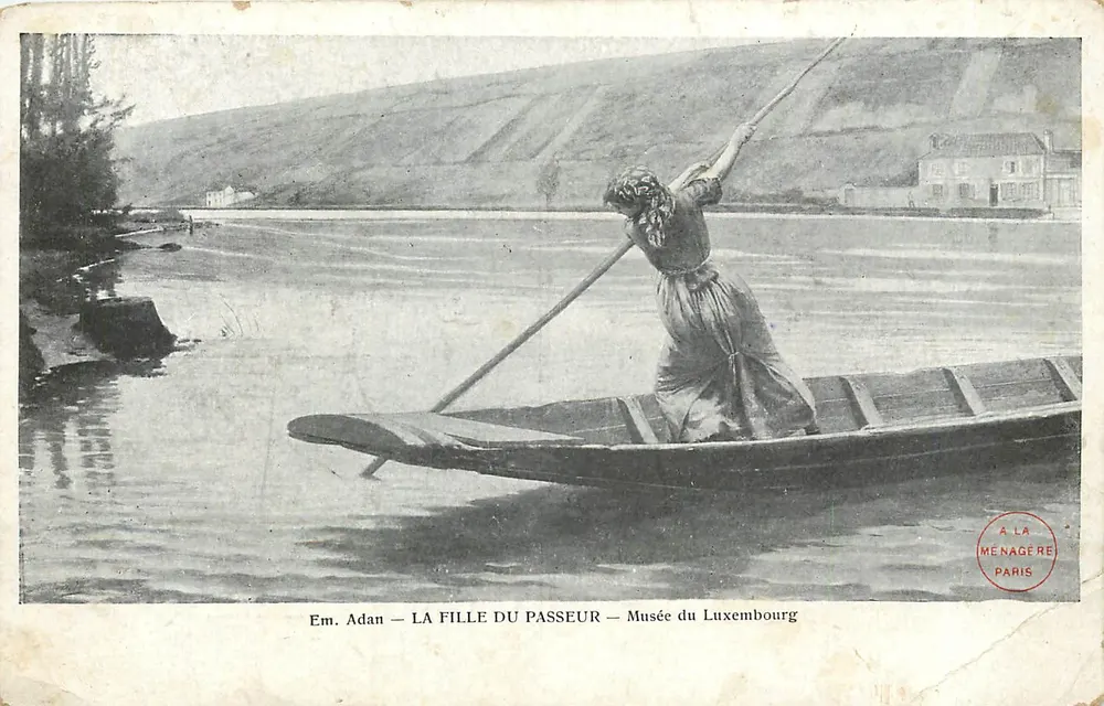 La Fille du Passeur — Musée du Luxembourg — Éditeur A LA MENAGERE PARIS - Recto
