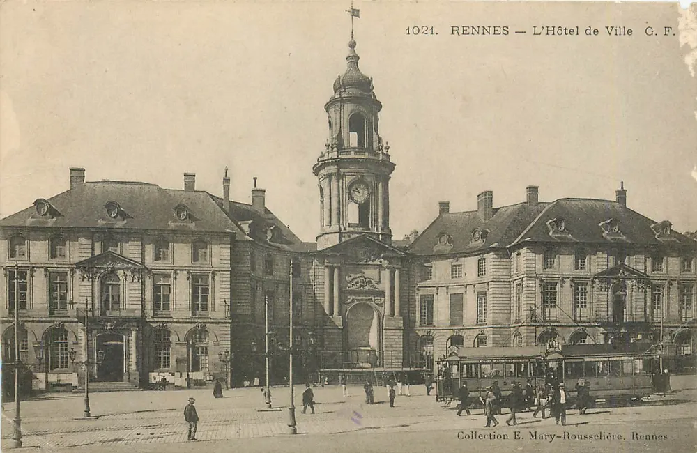 Rennes — O Hotel de Ville — G.F. — Coleção E. Mary-Rousselière - Frente