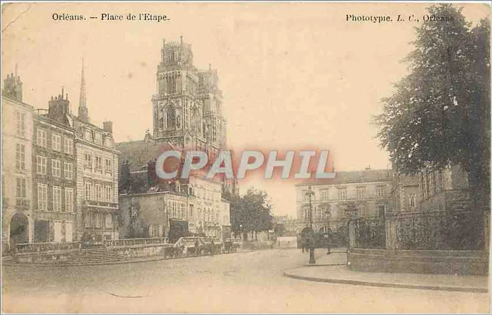 Orléans — Praça da Etapa — Fototipia. I. C., Orléans - Frente