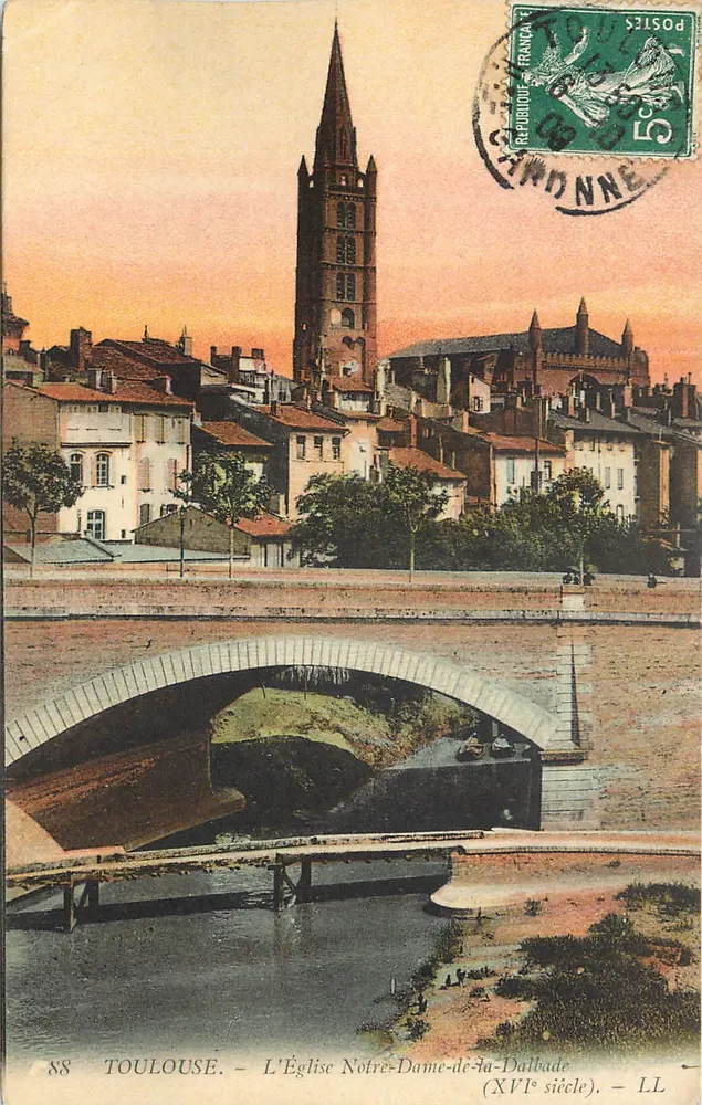 Toulouse — La Chiesa di Notre-Dame-de-la-Dalbade (XVI secolo) — LL n°88 - Recto