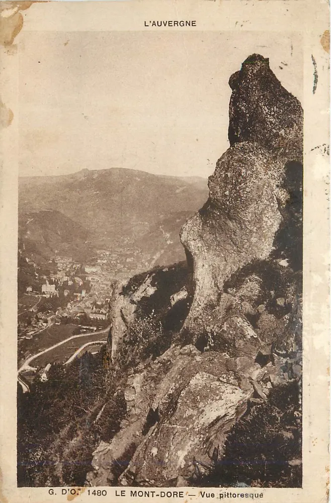 Mont-Dore — Vista pitoresca — G. D'O., n° 1480 - Frente