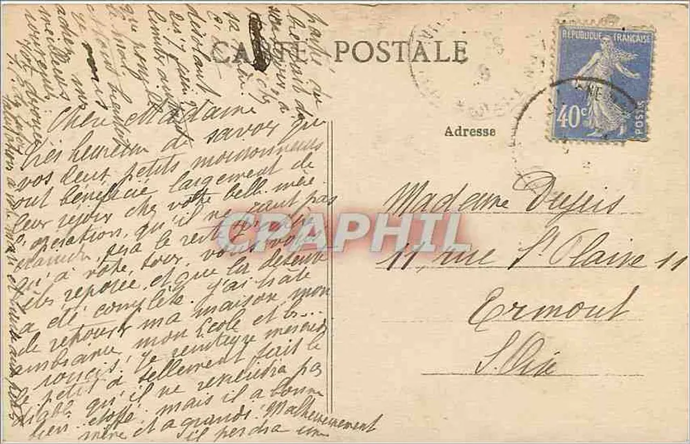 Dinard (I.-et-V.) — Aussicht auf den Strand und die Damm-Promenade — Lamiré, Verlag, Rennes - Rückseite
