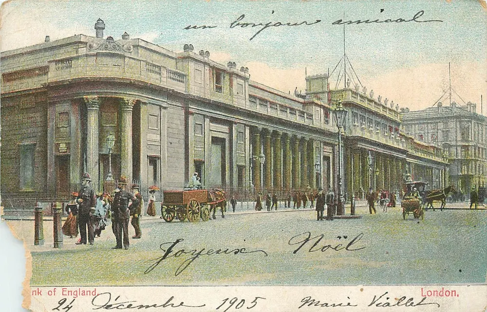 London — Ansicht der Straße — nk von England, 1905 - Vorderseite