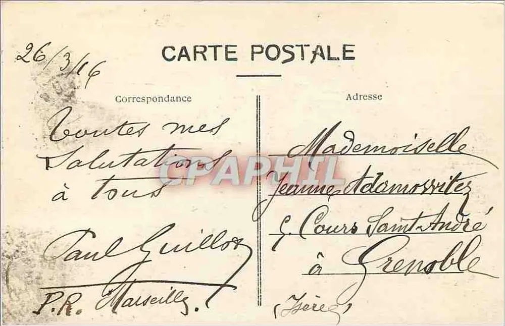 Avignon — Interior dos Muros — Gall. S. F. n°82 - Verso