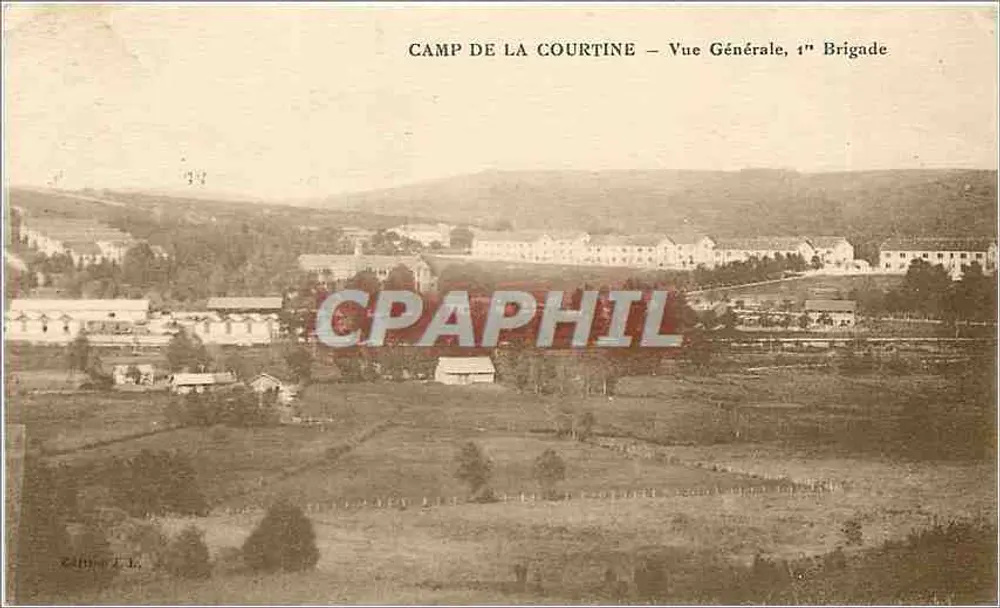 Camp de La Courtine — Allgemeiner Blick, 1. Brigade — Verlag L.E. Zanise - Vorderseite