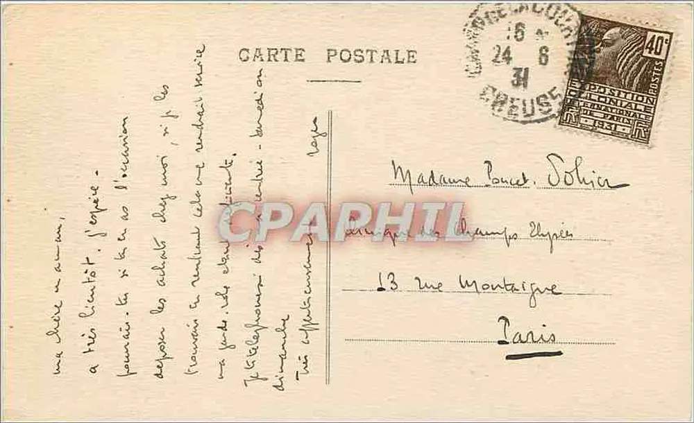 Camp de La Courtine — Allgemeiner Blick, 1. Brigade — Verlag L.E. Zanise - Rückseite