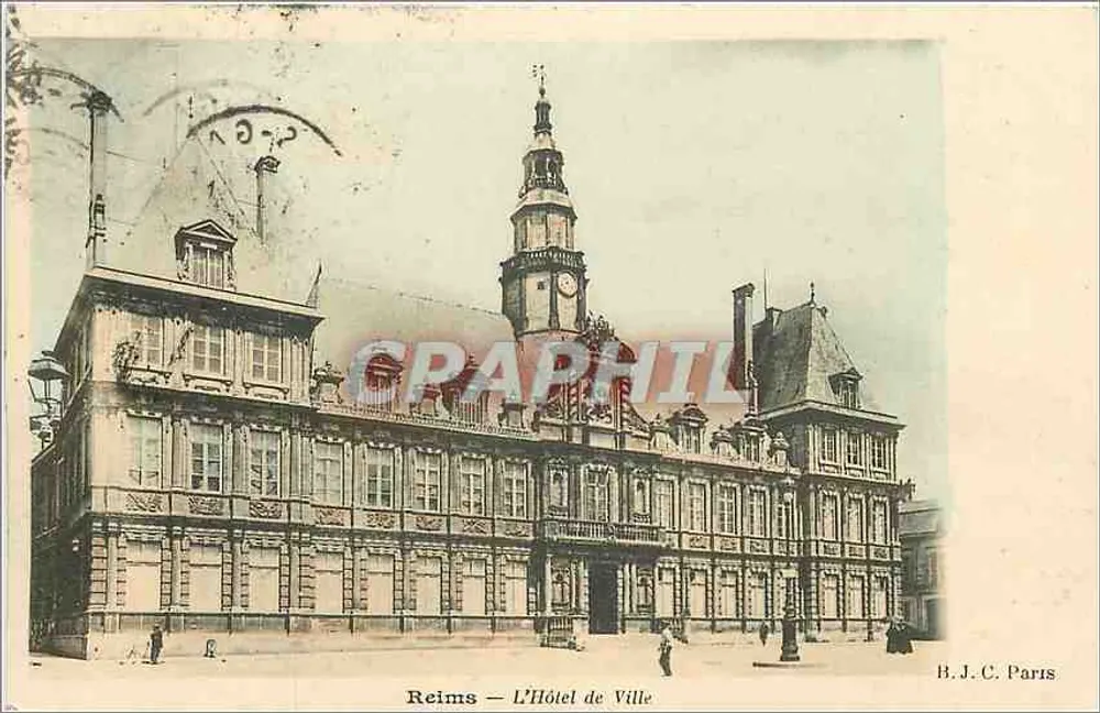 Reims — A Prefeitura — B.J.C. Paris - Frente