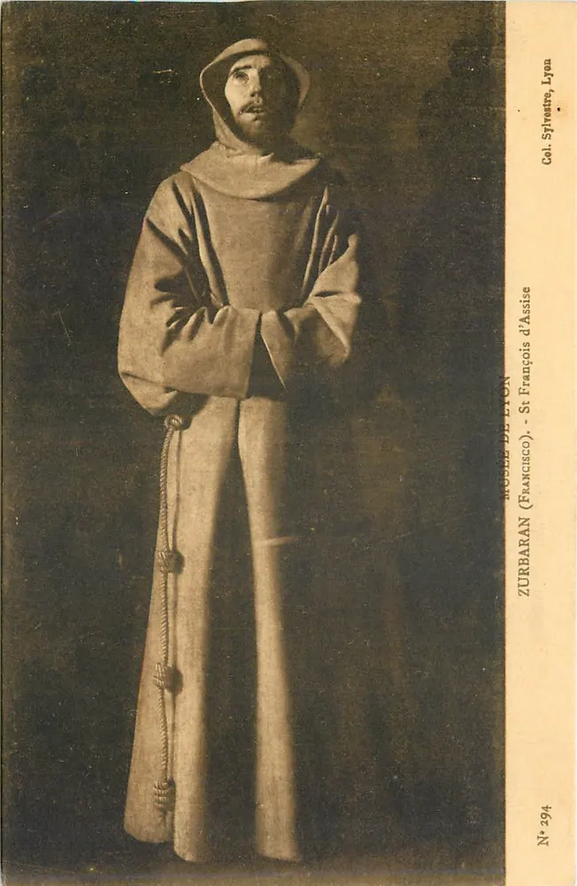 São Francisco de Assis — Pintura de Zurbarán — Museu de Lyon - Frente