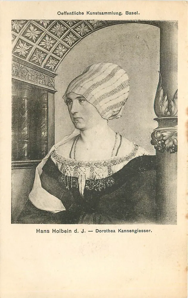 Porträt von Dorothea Kannengiesser — Hans Holbein der Jüngere — Oeffentliche Kunstsammlung, Basel - Vorderseite