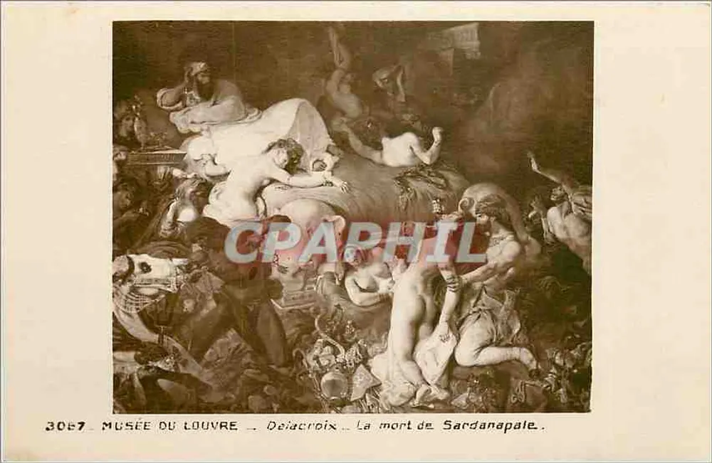 Musée du Louvre — Delacroix — La mort de Sardanapale - Recto
