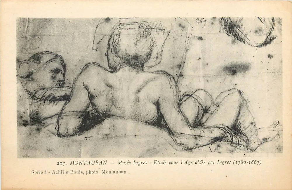 Montauban — Ingres-Museum — Studie für das Goldene Zeitalter von Ingres (1780-1867) — Serie 1, Achille Bouis, Foto, Montauban - Vorderseite
