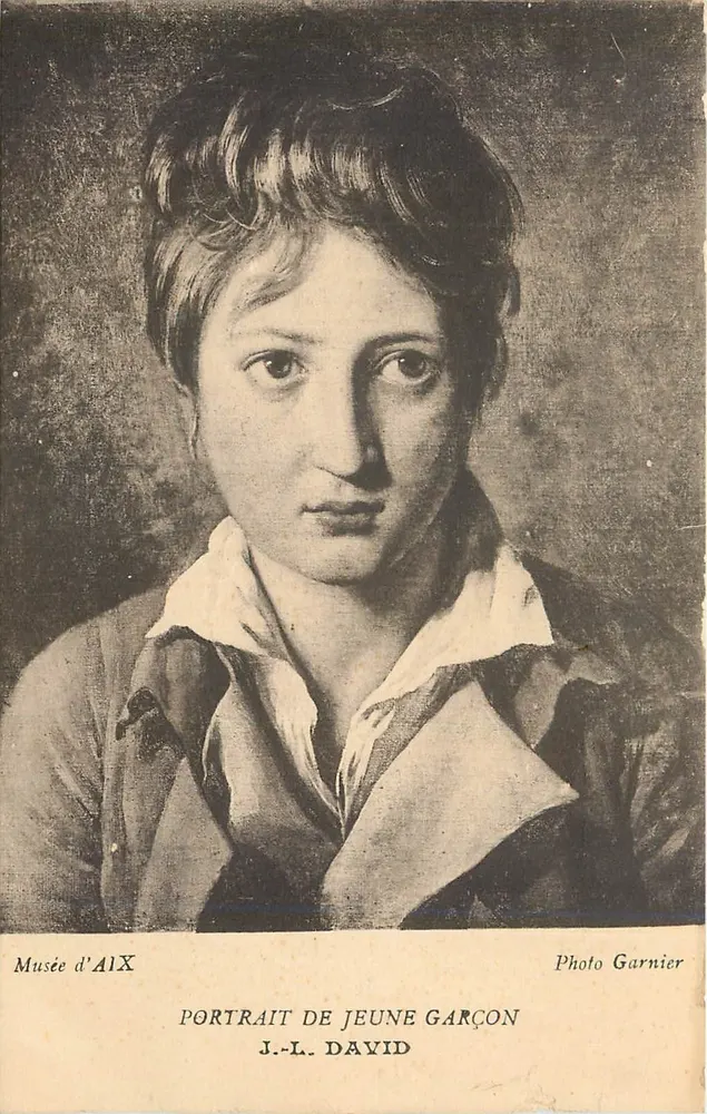 Retrato de jovem rapaz — J.-L. David — Museu de Aix — Foto Garnier - Frente