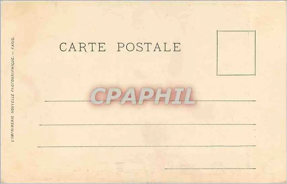 Chantilly — Kinder an einer Fontäne — Musée Condé (476) — Decamps — LL. - Rückseite