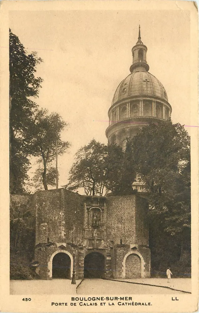 Boulogne-sur-Mer — Tor zur Calais und die Kathedrale — LL, n° 450 - Vorderseite