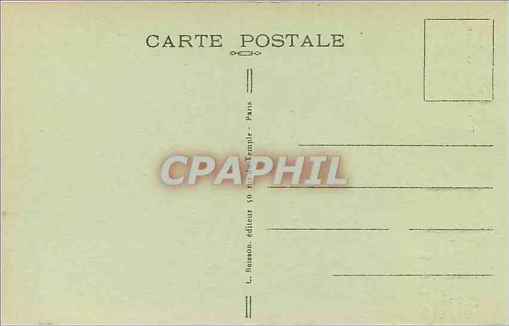Dôme dos Invalidos — Paris — L. Hoiisson, Paris - Verso