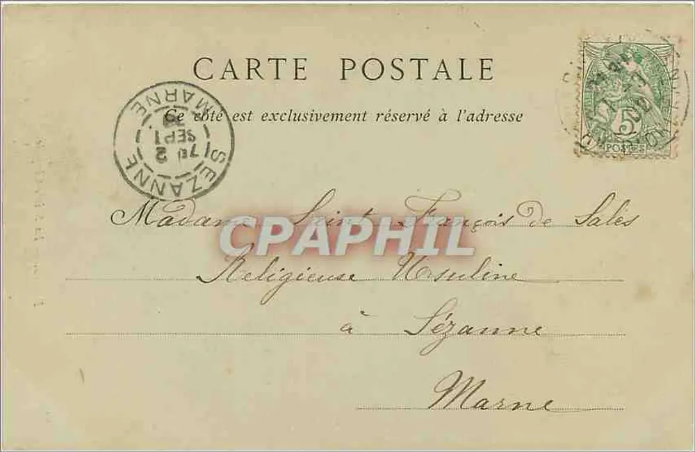 Paris — A Santa Capela — Blanche, n°109 - Verso