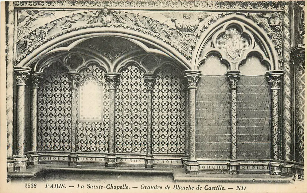 PARIS. — Die Heilige Kapelle. — Oratorium von Blanche von Castilien. — ND - Vorderseite