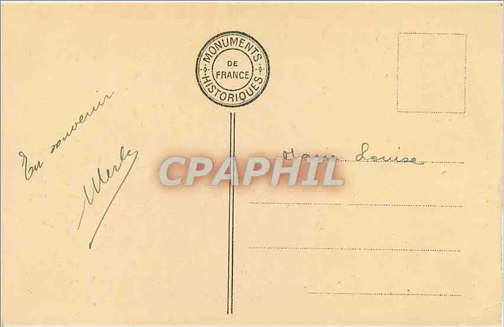 Cripta da Aquila — Abadia de Mont-St-Michel — Editor não identificado - Verso