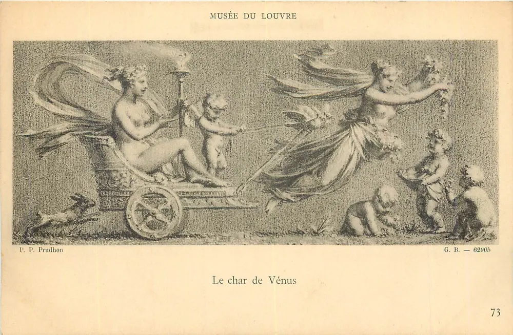 O carro de Vênus — Museu do Louvre — P. P. Prudhon — n° 73 - Frente