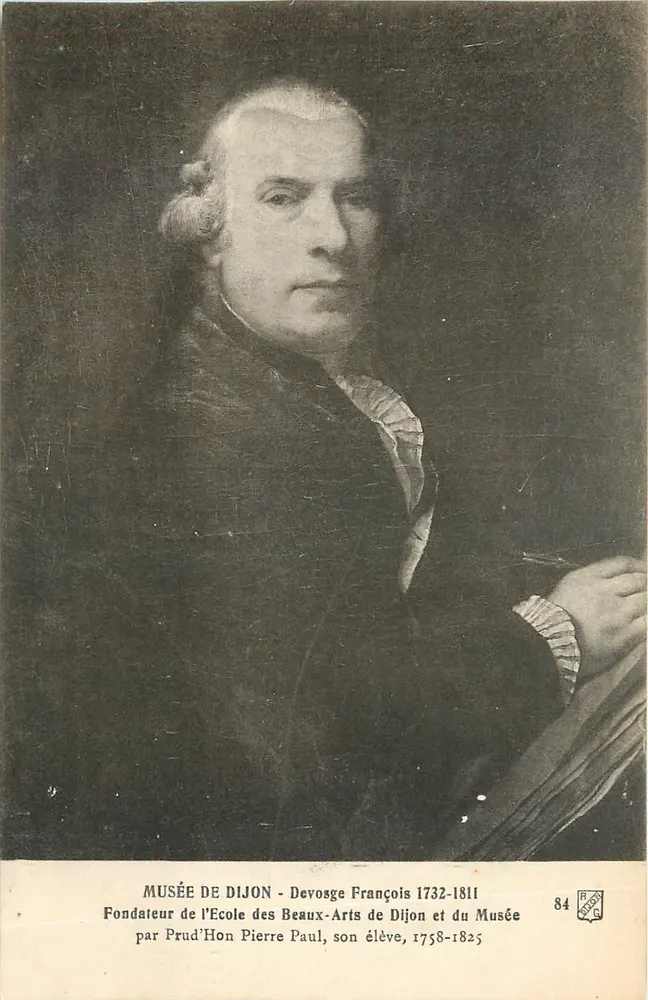 Museu de Dijon — François Devosge, fundador da Escola de Belas Artes e do museu, 1732-1811 — Museu de Dijon, n°84 - Frente